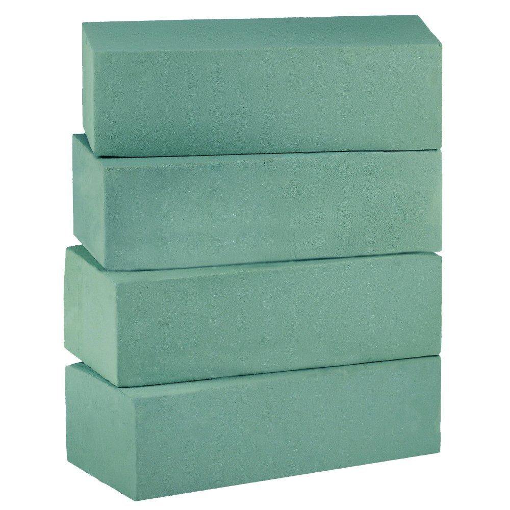 Supla 4 Pcs Floral Foam Wet Floral Foam Blocks Green Fresh Floral