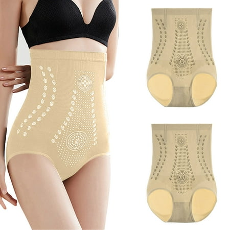 

Kddylitq Women s Brief Breathable Tummy Control High Waisted Underwear Beige XL