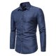thumbnail image 1 of Camisa informal con botones para hombre, camisa ajustada de manga larga para negocios, camisas formales para fiesta de boda ZefeiWu 1327533473125, 1 of 1