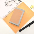 thumbnail image 7 of JIALIOU Nylon Trifold Card Wallet with ID Window Zipper Pocket for Men Women Teen Light Orange, 7 of 7