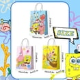 thumbnail image 4 of 15 Pcs Yellow Sponge Party Gift Bags for Birthday Party/Cartoon Favor Bags/Cartoon Candy Bags/Cartoon Paper Bags for Boys/Girls Kids Yellow Sponge Theme Birthday Party Decoration Supplies, 4 of 7