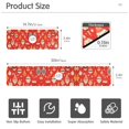 thumbnail image 3 of Yayeee Faucet Mat for Kitchen Sink 14.7" Diatomite Long Splash Guard Pad, Red Christmas Ornaments Pattern, 3 of 7