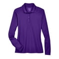 thumbnail image 4 of CORE365 78192 Women's Pinnacle Performance Long Sleeve Piqué Polo-Campus Purple-XS, 4 of 5