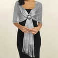 thumbnail image 2 of JGGSPWM Solid Color Lightweight Shawls and Wraps for Evening Dresses Womens Shawls and Wraps Dressy for Evening Wear Gray Free Size, 2 of 4