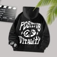 thumbnail image 3 of Sudadera con capucha estampada a la moda, Tops para hombres y mujeres, sudadera con cordón versátil de moda para mochilero, caminar, acampar , M M, 3 of 10