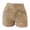 Khaki, variant on Endives Women's Dress Short Elegant Print Textured High Waist Straight Leg Shorts Business Casual Outfits for Women