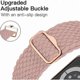 thumbnail image 2 of Anti-Slip Braided Band 3-Pack Compatible for Apple Watch Straps Adjustable Stretchy Elastic Replacement Band for iWatch Ultra SE 9 8 7 6 5 4 3 2 1, 2 of 4