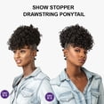 thumbnail image 3 of Ebo Instant Pony Synthetic Heat Resistant Draw String Ponytail Show Stopper Bounce Twist 6” ( T1B/27 Off Black/Honey ), 3 of 6