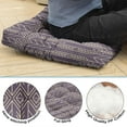 thumbnail image 4 of 22 Inch Square Yoga Pillow, Boho Dutch Velvet Meditation Cushion for Floor Seating and Home Lounge, 4 of 7