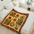 thumbnail image 2 of Cozy 60"x80" Throw Blanket - Ultra-Soft & Lightweight Throw for Sofa, Bed or Travel, Perfect for Chilly Nights, Movie Time & Relaxation, Wrinkle-Resistant, Sunflower, 2 of 5