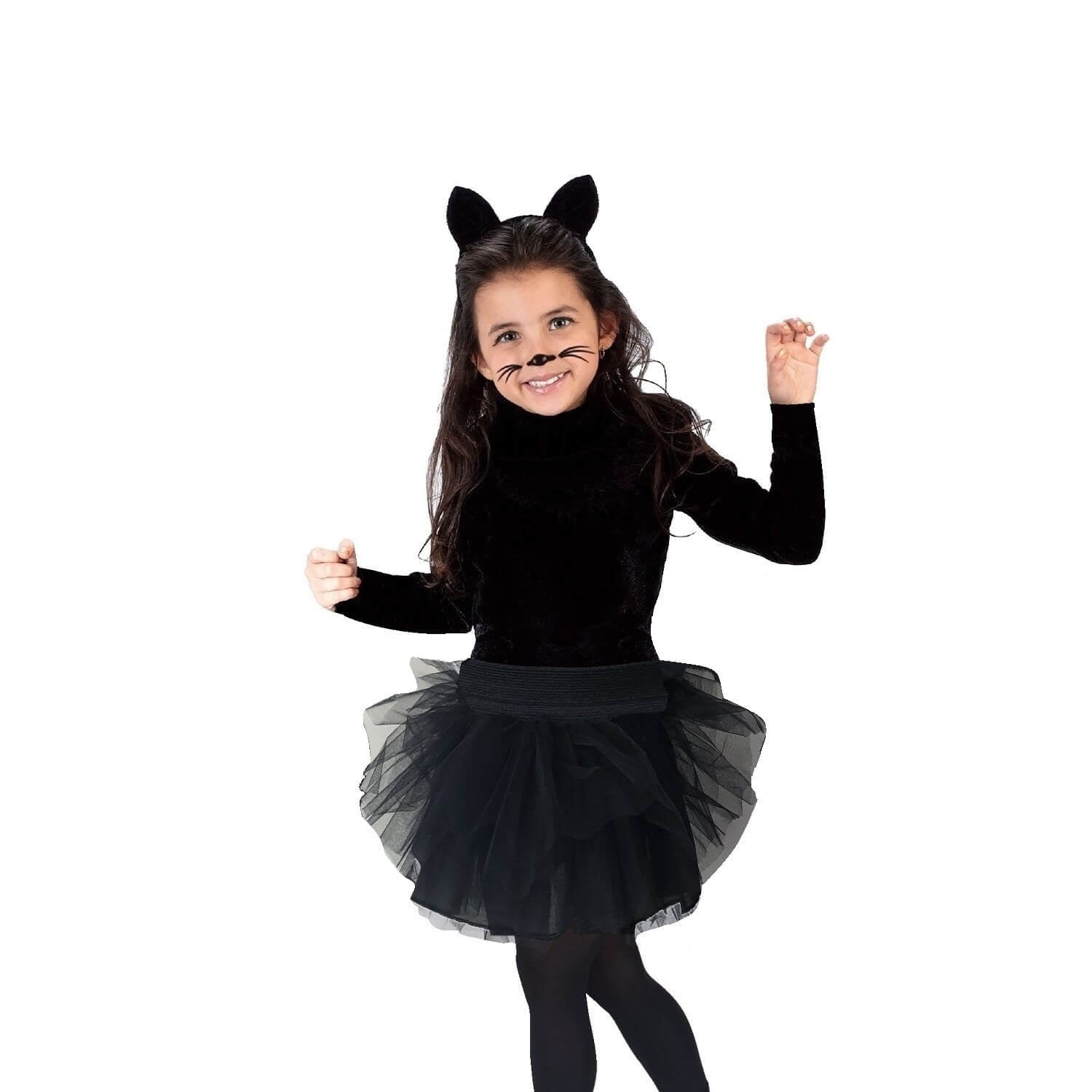 Disfraz de Gatita Con Tutú Disfraces TuDi para Niñas de Halloween
