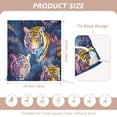 thumbnail image 2 of Decorative Chair Back Cover One Size x2 Chair Cover Dining Chair Slipcovers Chair Back Decoration Festival Chair Decoration Jungle Colored Tiger, 2 of 6