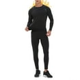 thumbnail image 4 of Thermal Underwear Men Heated Base Layer Set Thermal Underwear Mens Thickening Pant Set Base Layer Men Black S, 4 of 7