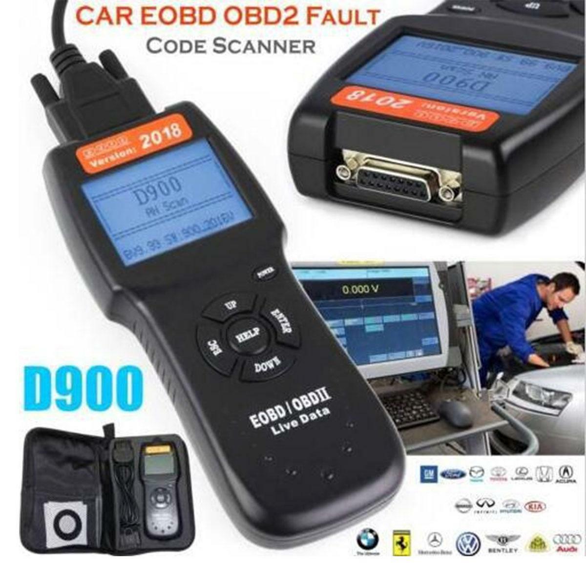 Car Fault Code Readers D900 Scanners OBD2 EOBD CAN Vehicle Diagnostic