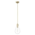 thumbnail image 2 of Hunter - Lundin 1-light Alturas Gold, Mini Pendant Light, Dimmable, Formal Style, Teardrop Shaped, for Bedrooms, Kitchens, Dining, Living Rooms - 19560, 2 of 7