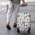 thumbnail image 2 of White Baseball Fun Club Pattern Luggage Cover Fashion Suitcase Cover Baggage Covers Fit 25-28 Inch Luggage (Go Travel), 2 of 4