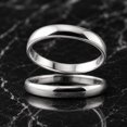 Minimalist Stackable Rings LD DESIGNS Minimalist Silver Band, Polished 2.5mm Stackable Ring ...