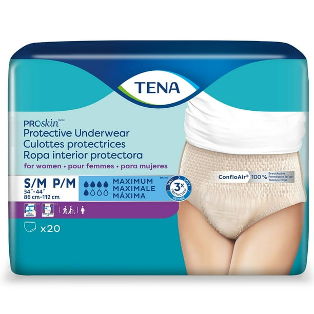 TENA ProSkin Protective Disposable Underwear Female Pull On with Tear