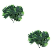 Masteelf 50 Pcs Artificial Green Bamboo Leaves Fake Green Plants Greenery Leaves Caliduct Decor for Home Hotel Office (Green)