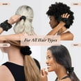 thumbnail image 6 of Kitsch Ultra Textured Scrunchies, Hair Scrunchies, Ponytail, 5 Pack (Black), 6 of 9