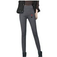 thumbnail image 3 of lcziwo Fleece Lined Leggings Women High Waisted Athletic Yoga Pants Winter Warm Tight Loungewear Fashion Heart Print Legging Trousers Dark Gray M, Sale of The Day Prime Today, 3 of 9