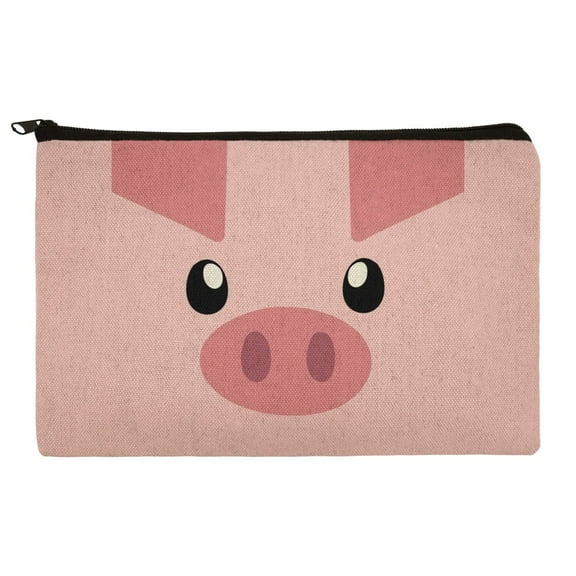 Pig Face Farm Animal Pencil Pen Organizer Zipper Pouch Case