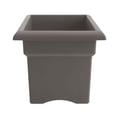 thumbnail image 6 of Bloem Veranda 26" Plastic Rectangular Deck Box Planter - UV-Resistant, Indoor/Outdoor, Peppercorn, 2-Pack, 6 of 7