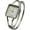 Two-Tone, variant on Collections Women’s 30mm Square Case Watch With Elegant Metal Cuff Bangle, Fashion Timepiece