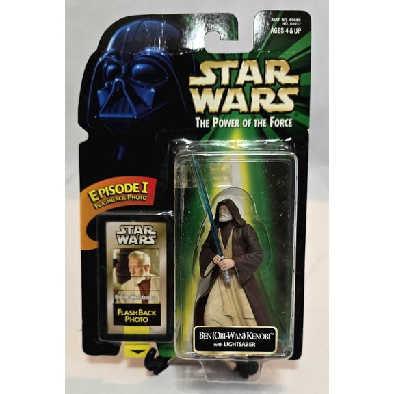 Star Wars Power of the Force Obi Wan Kenobi Flashback Photo with Lightsaber