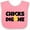 Pink and White, variant on Inktastic Chicks Dig Me Boys Baby Bib