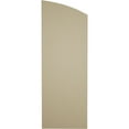 thumbnail image 5 of Ekena Millwork 16 1/2"W x 72"H (66 1/2" Low Side) Timberthane Smooth Three Board Joined Board-n-Batten w/Elliptical Top Faux Wood Shutters (Per Pair), Primed Tan, 5 of 6