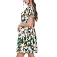 thumbnail image 2 of Disketp Cactuses para Vestido de Manga Corta para Mujeres, Vestidos de Verano para Mujeres, Casual y Holgado para la Playa, 2 of 6