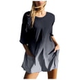 thumbnail image 1 of YDLCAFD Women Gradient Print Short Sleeve Jumpsuit Short Loose Backless Jumpsuits Rompers S, 1 of 7