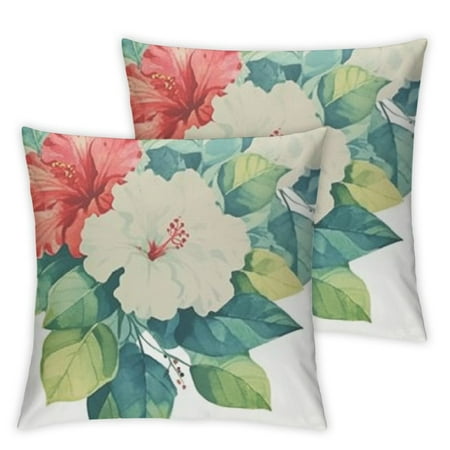 Indoor/Outdoor Floral Print Poly Filled Throw Pillow Multi
