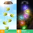 thumbnail image 5 of LINLIN  Solar Wind Chime Light, Wind Chime Lights Color Changing Outdoor Home Mobile Hanging Bells Chime Waterproof for Patio Yard Garden, 5 of 8