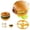 hamburger, variant on Outdoor Flying Launcher Toys, French fries gyro, Flying Disc Launch Playset with Rotating Flash Light, Flying Discs and Spinning Tops Playset Spinners for Gifts Party Favors - Type B