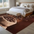 thumbnail image 4 of Coffee Beans Area Rugs 5x7 ft Vintage Country Bagged Coffee Beans Washable Rug Non Slip Indoor Carpet Absorbent Floor Mat for Living Room Bedroom Dining Room, 4 of 9