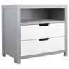 Karla Dubois Oslo 2 Drawer Combo Dresser- Moon Gray