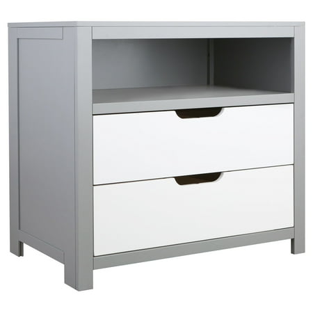 Karla Dubois Oslo 2 Drawer Combo Dresser- Moon Gray