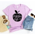 thumbnail image 1 of Teacher Life T-shirt Kindergarten Teacher Shirt Trip Tee Appreciation Gift Back To School, 1 of 3