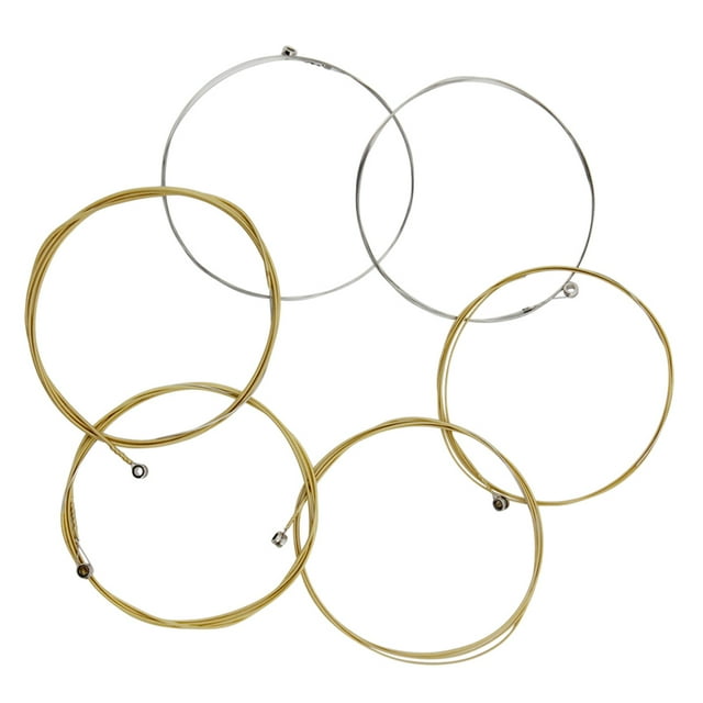 LOLIPPYY 1Set Replaceable Guitar Strings Assorted Color Durable Material for Acoustic and Electric Guitar