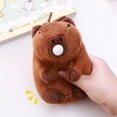 thumbnail image 2 of Creative Capybara Plush Keychain Cute Stuffed Animal Toy Backpack Pendant Gift, 2 of 3