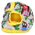 thumbnail image 4 of Warm Birdhouse Round Shape Soft Plush Save Space Easy Clean Safety Parrots HouseGrey Owl, 4 of 9