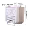 thumbnail image 3 of Wall Mounted Household Foldable Trash Can Kitchen Folding Trash Can Hanging Plastic Telescopic Storage Bin, 3 of 6