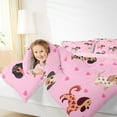 thumbnail image 4 of Castle Fairy Children Girls Teens Cartoon Dachshund 3-Piece Full Size Comforter Sets,Love Heart Print Bedding Comforter Set,Kawaii Pets Lightweight Bedding Sets,Super Cozy Room Decor, 4 of 8