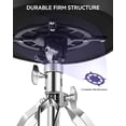 thumbnail image 3 of Starfavor Drum Throne Height Adjustable Drum Stool, with 5A Drumsticks Double Braced Anti-Slip feet Swivel for Beginners, 3 of 7