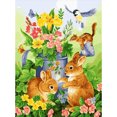 thumbnail image 1 of Juego de taladro de diamante con conejos 5D DIY Kits de pintura Full Round Wall Decor Craft Hugtrwg Para estrenar, 1 of 9