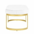thumbnail image 4 of Morden Fort Upholstered Bench, White, 4 of 7