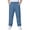 Blue, variant on Boys School Uniform Pants Pull-On Loose Fit Lightweight Workwear Flat Front Elastic Waist Straight Trousers with Pockets Brown 12-13 Years