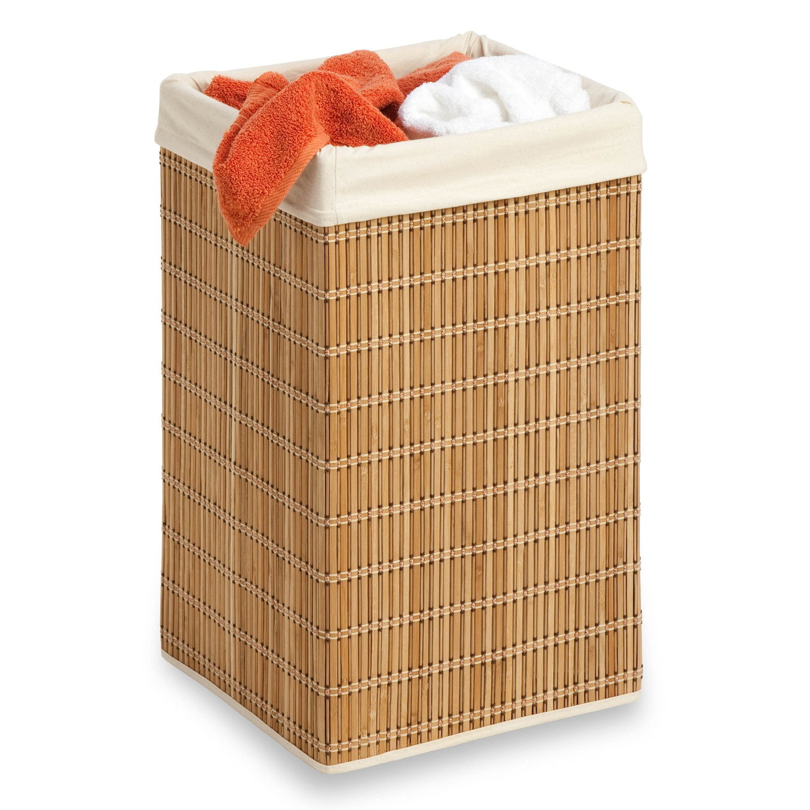 Honey Can Do Bamboo Wicker Laundry Hamper with Removable Canvas Bag -  Walmart.com